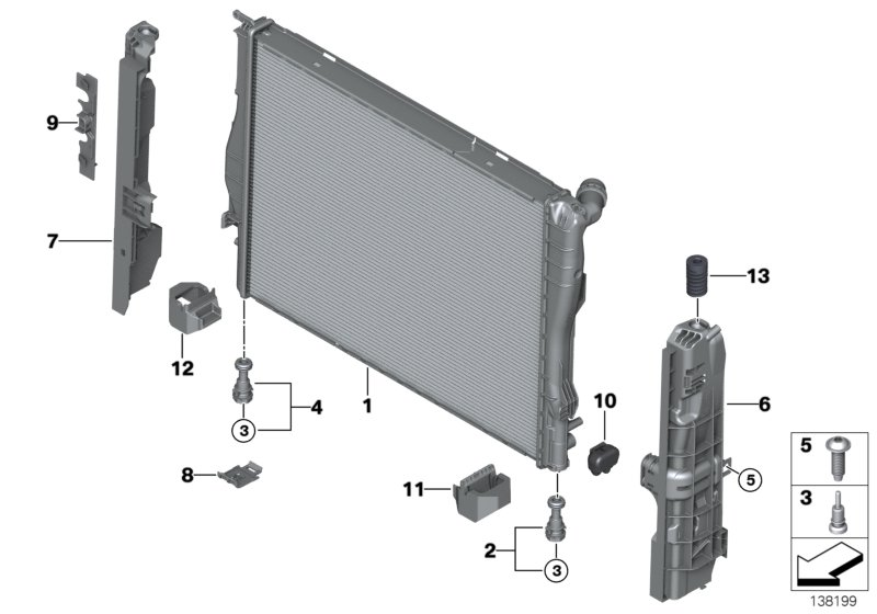 Alpina 1711.7.794.488 - Radiator, engine cooling parts5.com