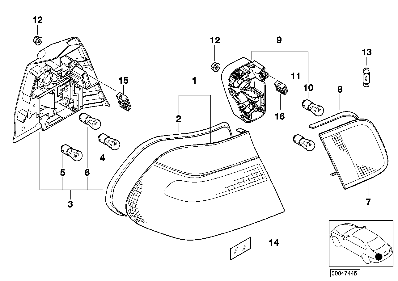 BMW 63 21 7 160 791 - Lámpara, luz intermitente parts5.com