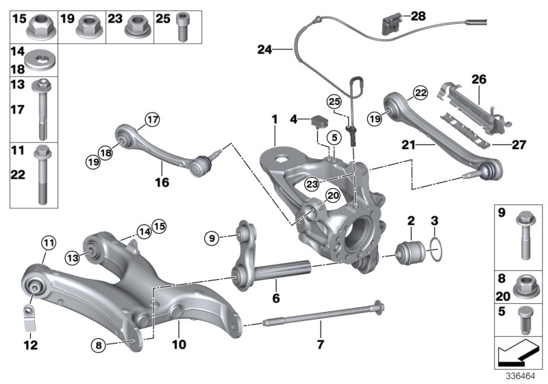 BMW 33 32 6 768 611 - Repair Kit, link parts5.com