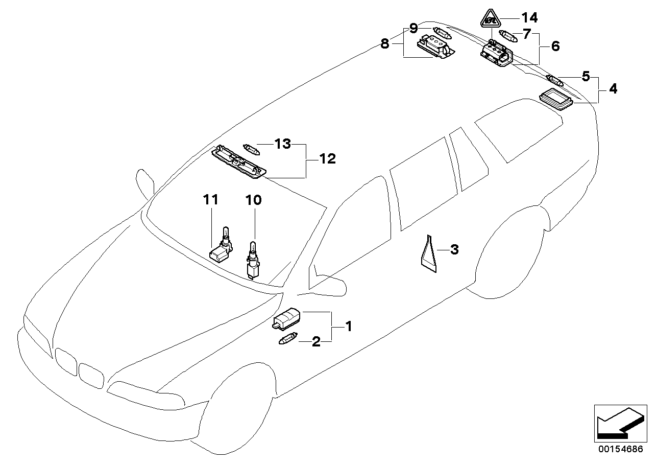 BMW 51138236878 - Sijalica, gabaritno svetlo / poziciono-gabaritno svetlo parts5.com