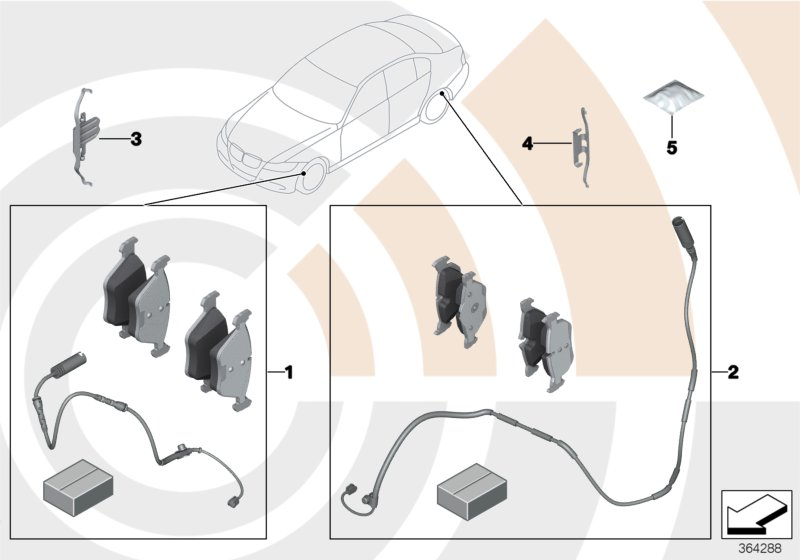 BMW 34111163801 - Accessory Kit for disc brake Pads parts5.com