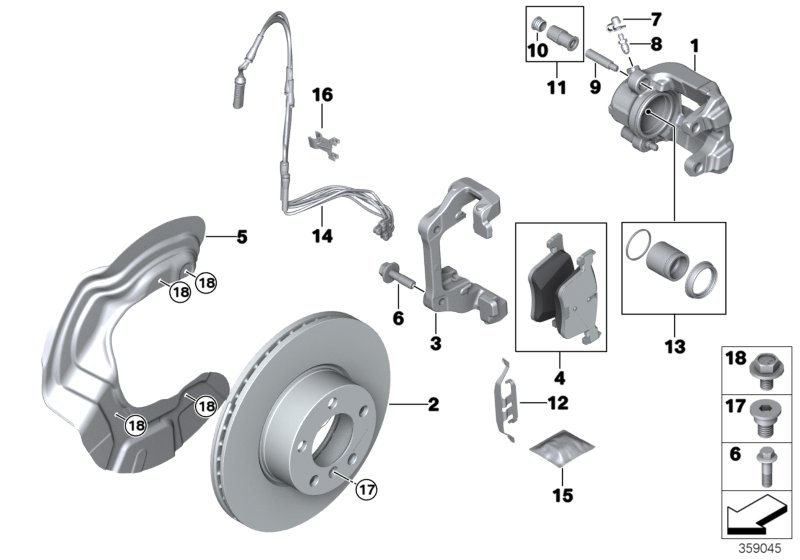 BMW 34 11 6 766 683 - Remondikomplekt,Pidurisadul parts5.com