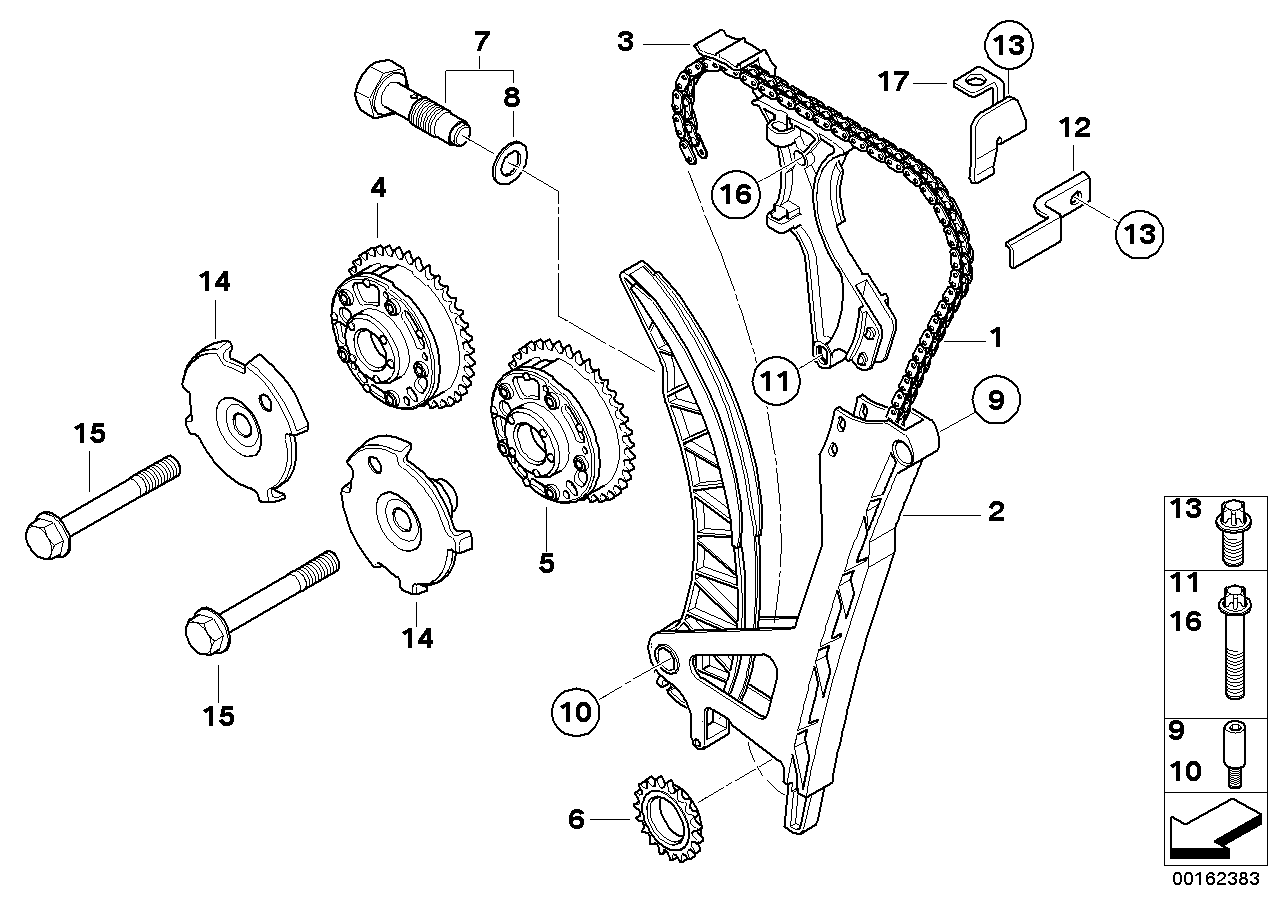 BMW 11 31 7 505 608 - Timing Chain Kit parts5.com