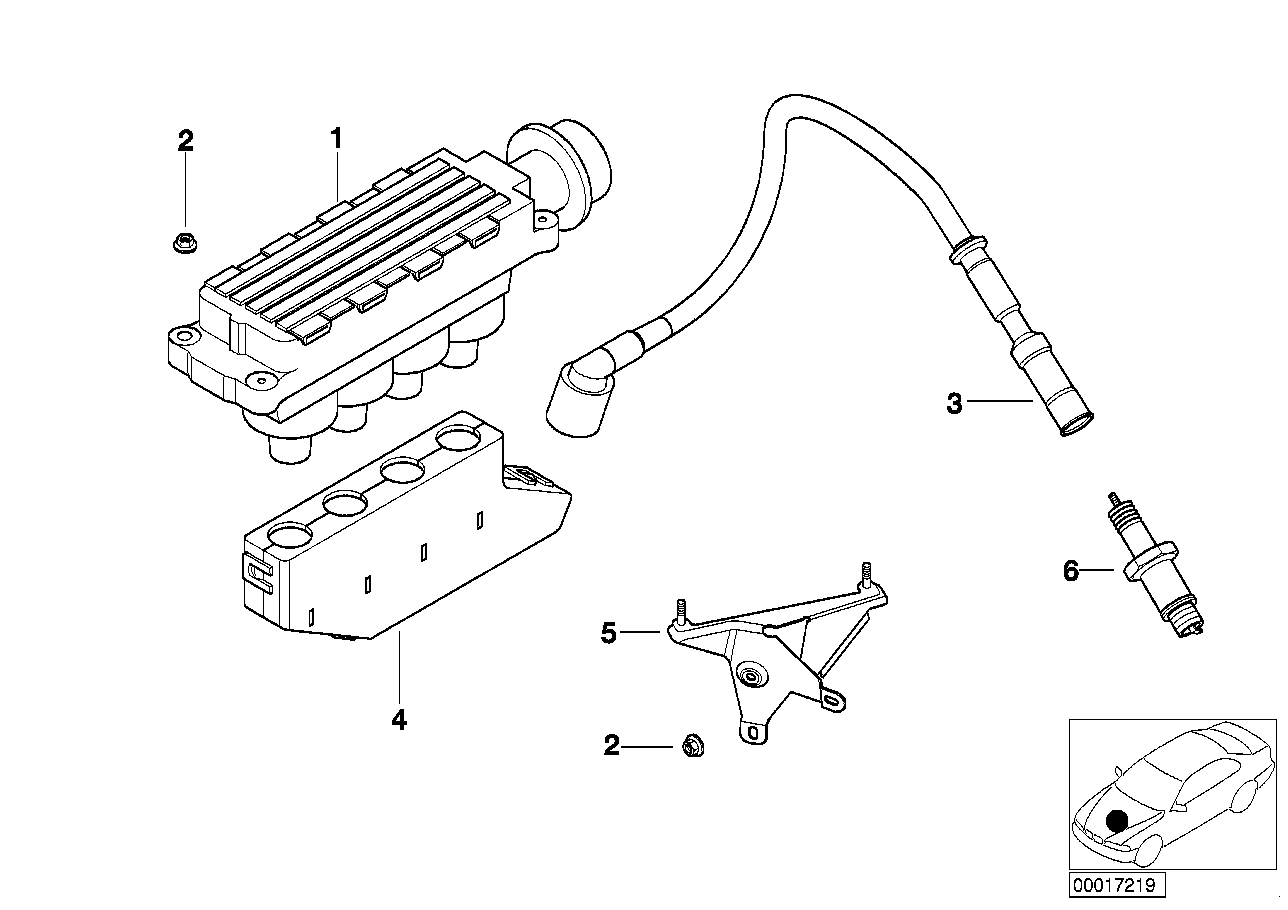 Mini 12 13 1 247 281 - Ignition Coil parts5.com