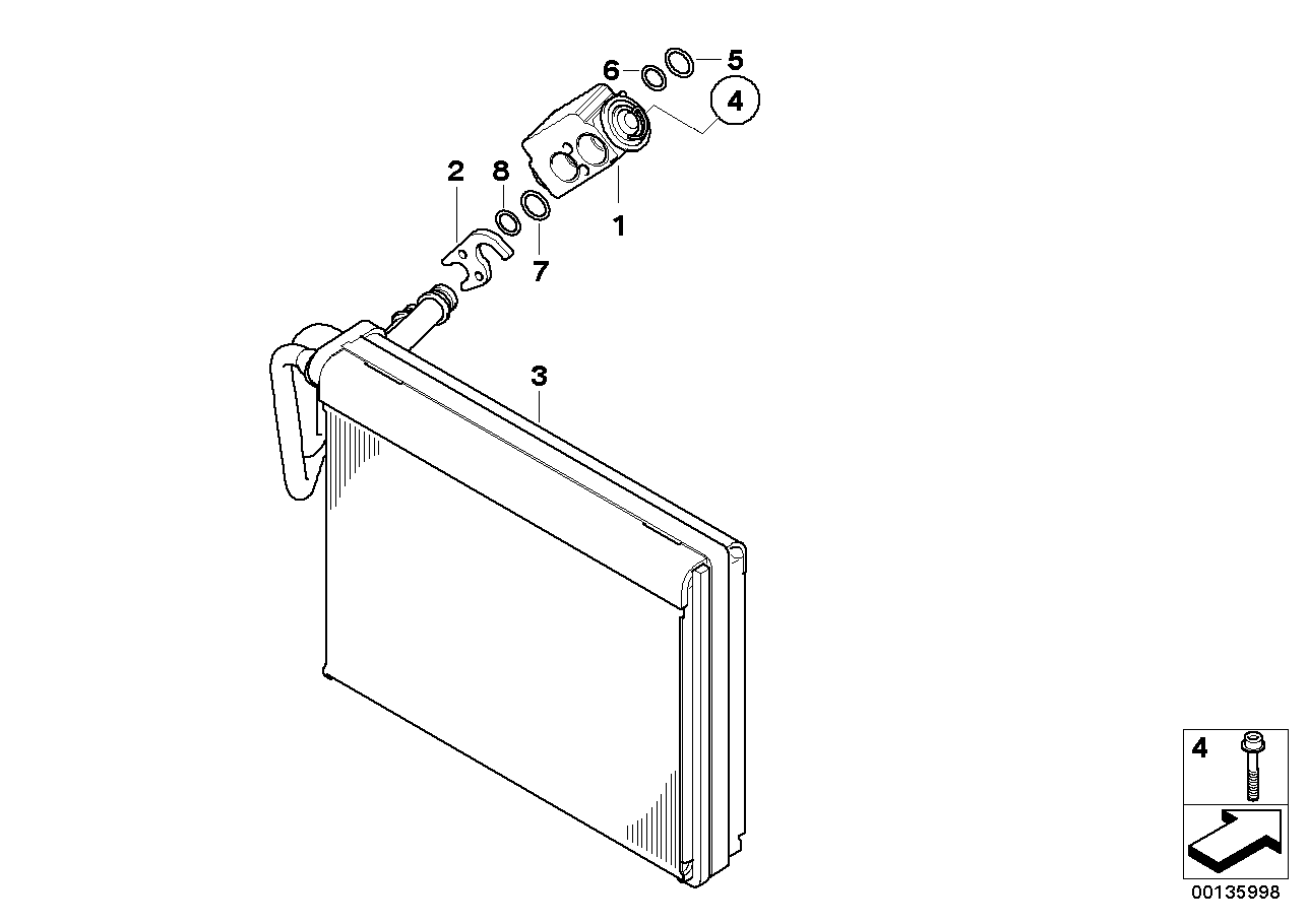 BMW 64119179802 - Evaporator, air conditioning parts5.com