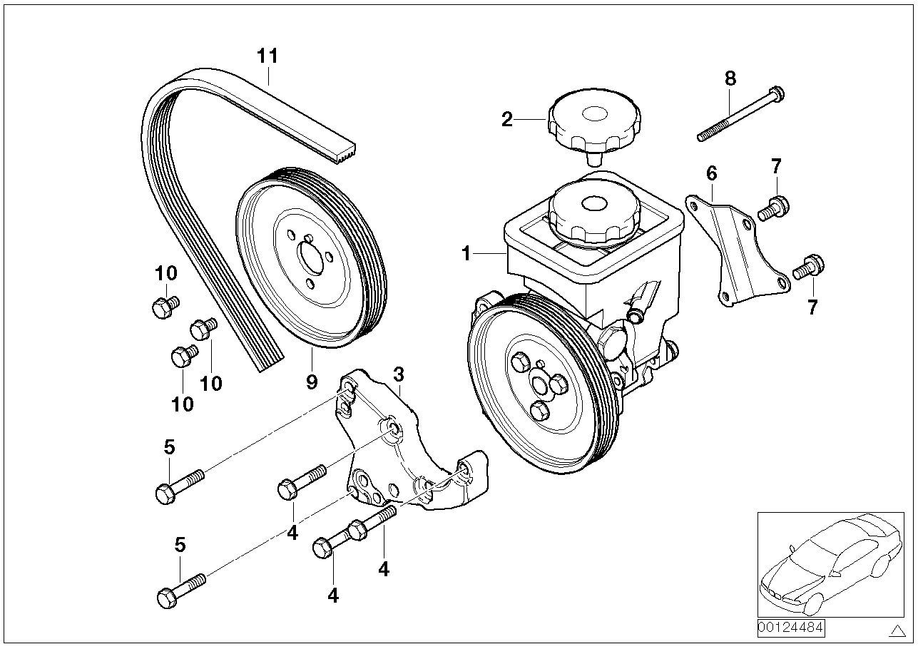 OM 32411095748 - Pompa hidraulica, sistem de directie parts5.com