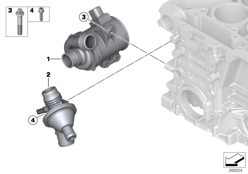 BMW 1153 8 648 791 - Thermostat, coolant parts5.com