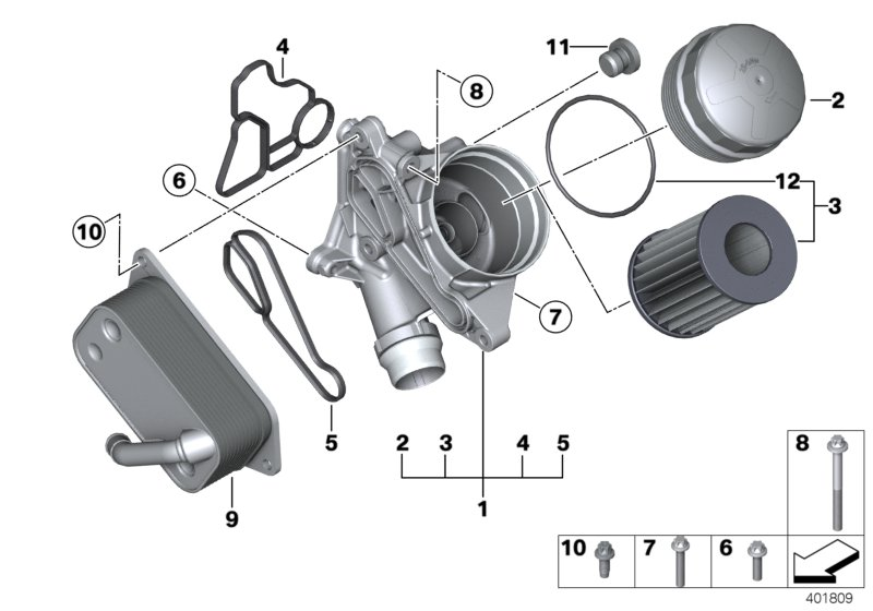 Alpina 11427525333 - Oil Cooler, engine oil parts5.com