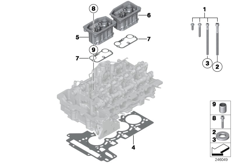 BMW 11 12 7 620 697 - Gasket, cylinder head parts5.com