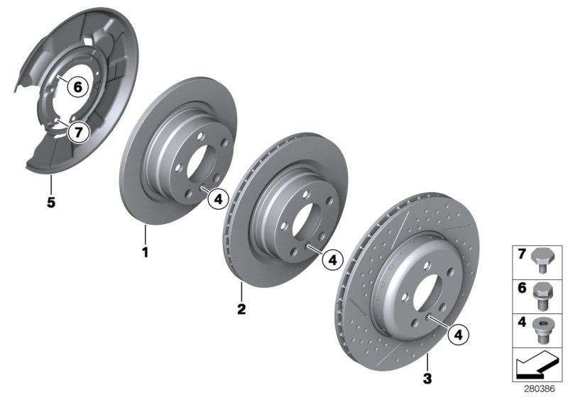 Mini 34211161806 - Surub, disc frana parts5.com