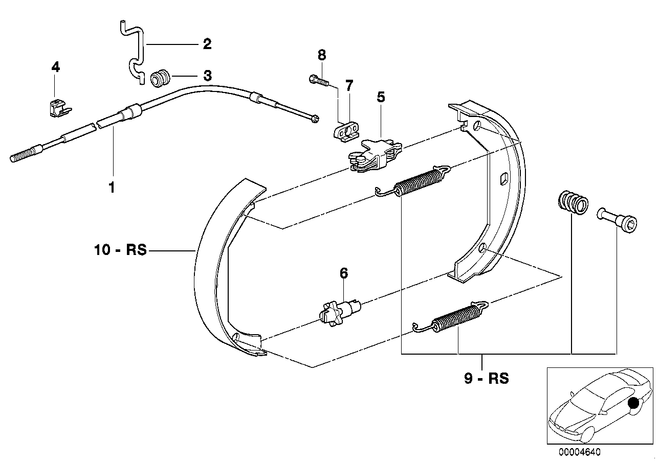 FORD 34416761292 - Brake Shoe Set parts5.com