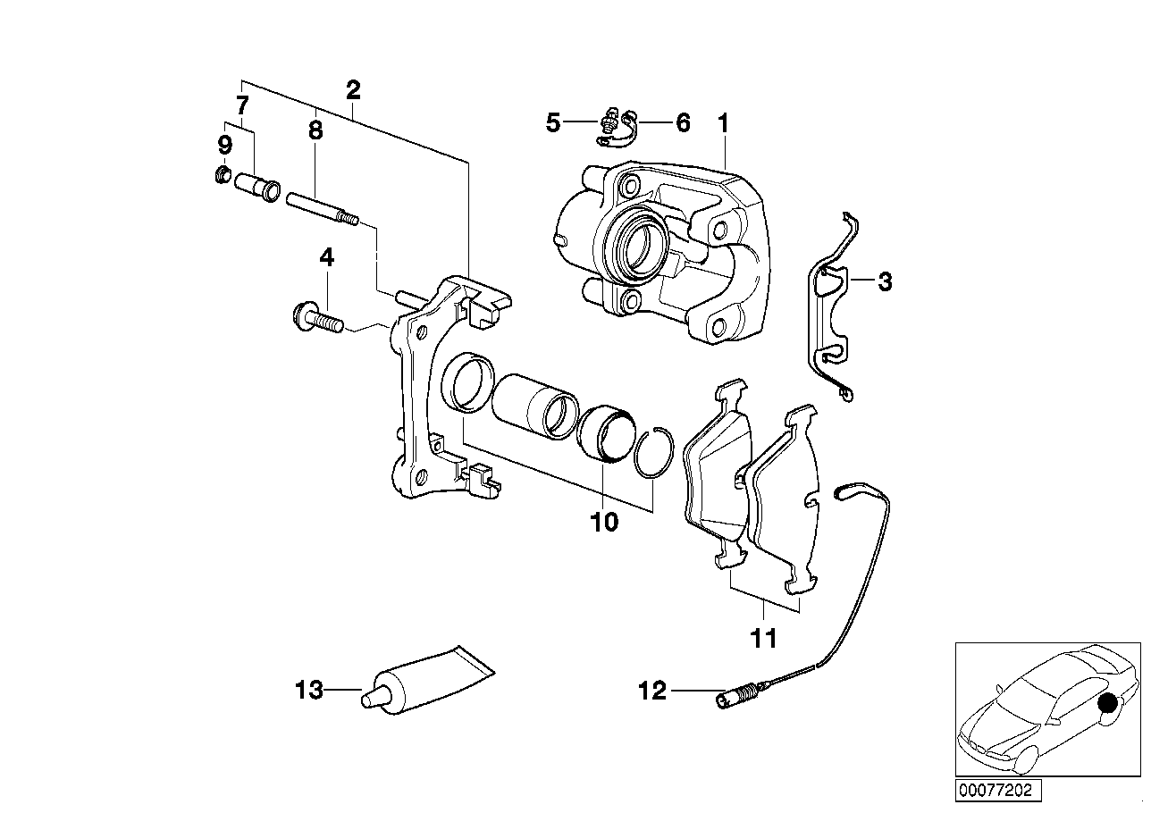 BMW 34 21 6 761 281 - Juego de pastillas de freno parts5.com