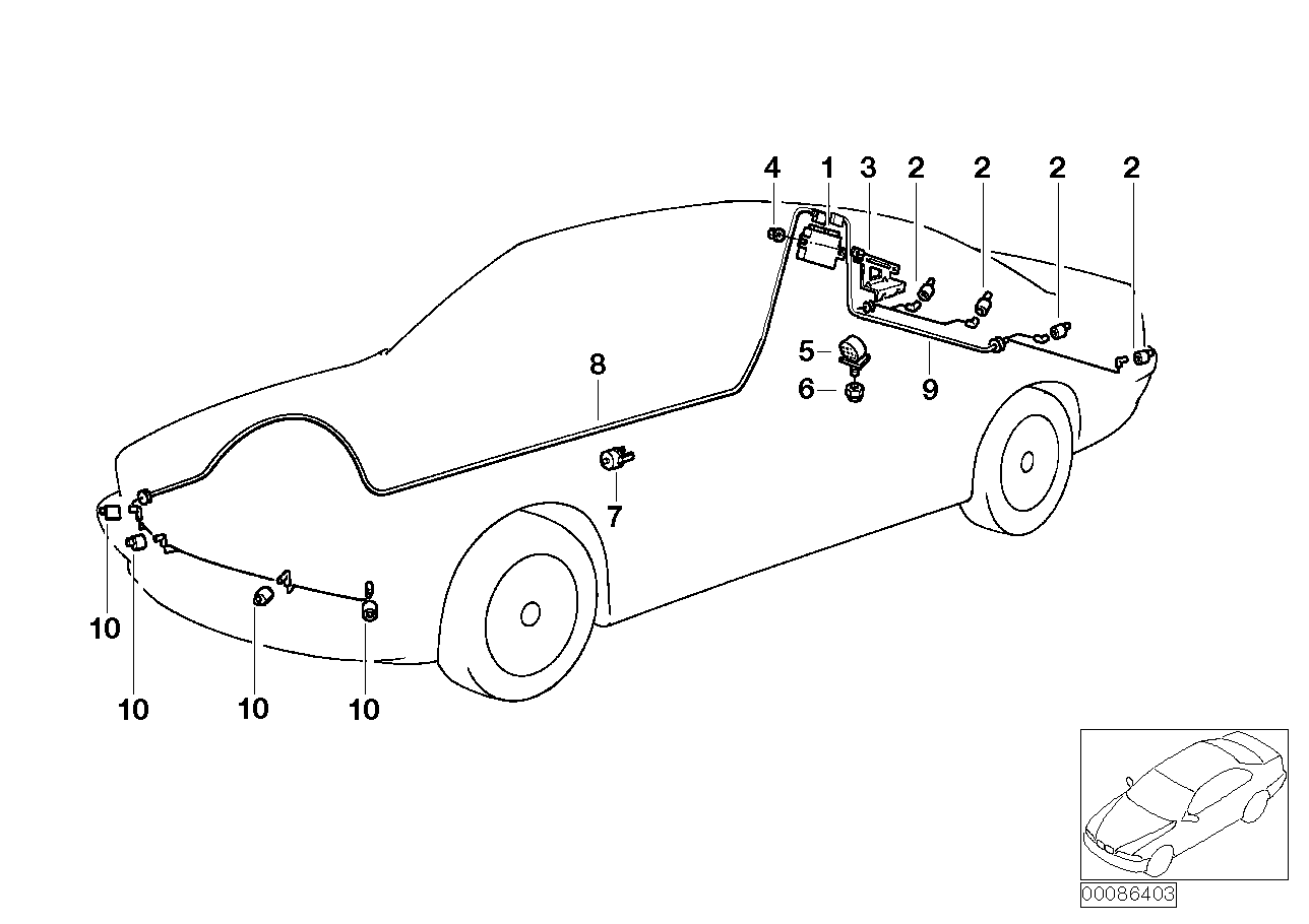 BMW 66 20 6 989 091 - Sensor, parking assist parts5.com