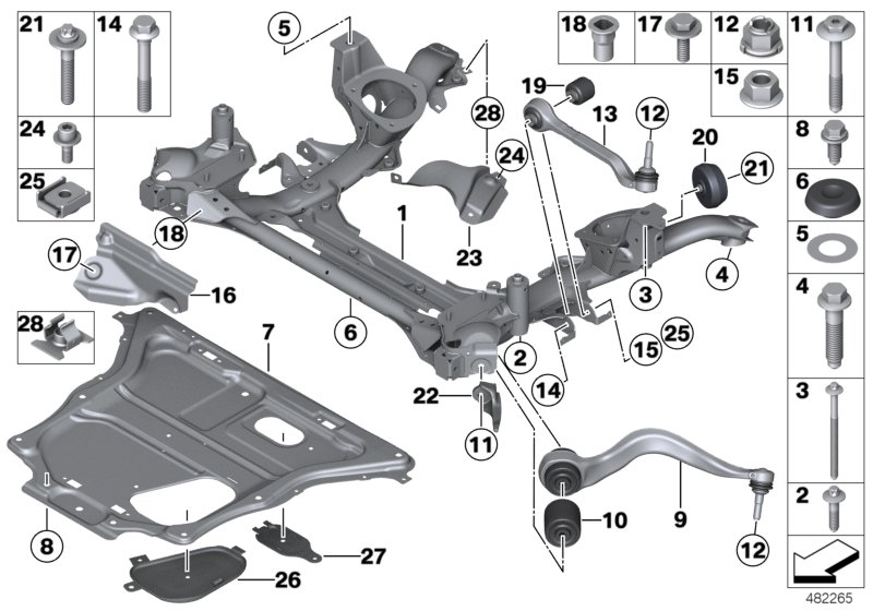 BMW 31 12 6 854 727 - Brat, suspensie roata parts5.com