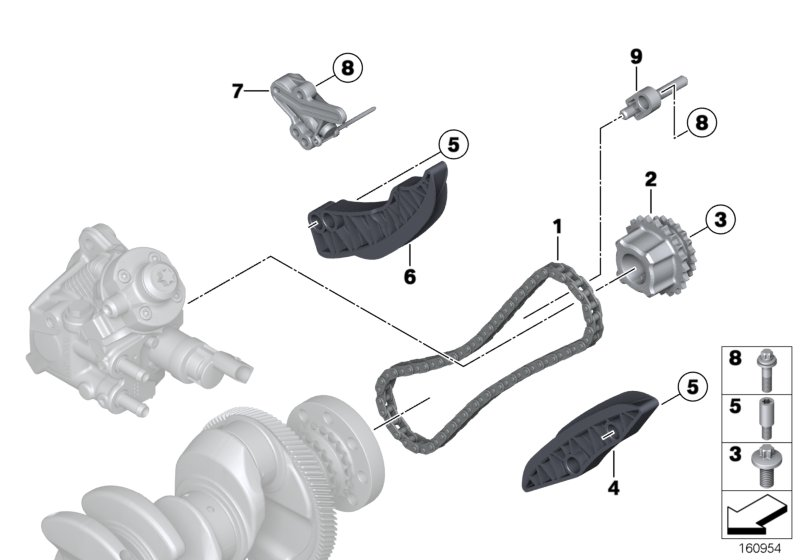 BMW 13 52 8 515 671 - Timing Chain Kit parts5.com