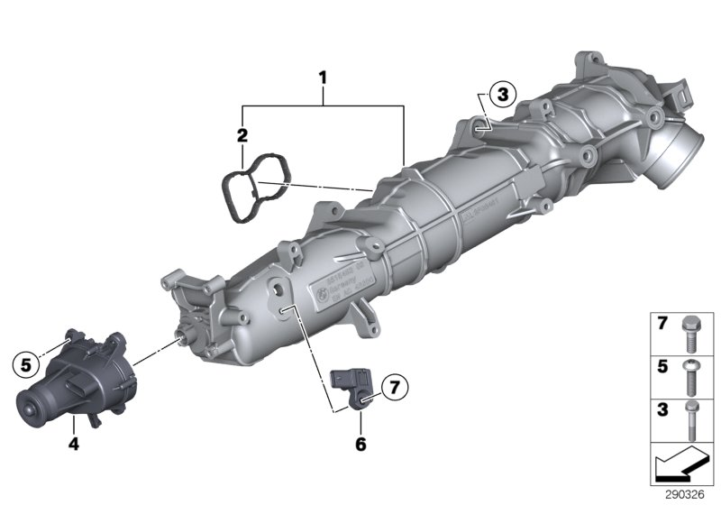 BMW 11618570791 - Element reglaj, clapeta (galerie admisie) parts5.com