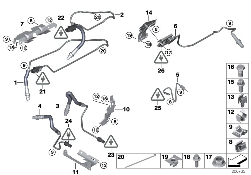 BMW 11 78 7 545 074 - Lambdatunnistin parts5.com