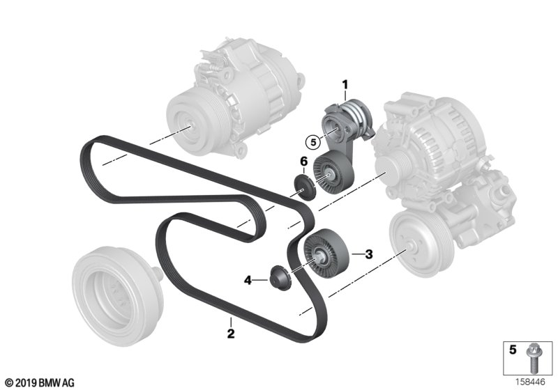 BMW 1128 7 628 650 - Rebrasti jermen parts5.com