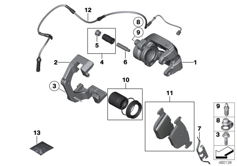 BMW 34216765911 - Etrier frana parts5.com