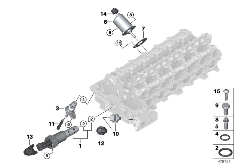 BMW 11 36 7 585 425 - Control Valve, camshaft adjustment parts5.com