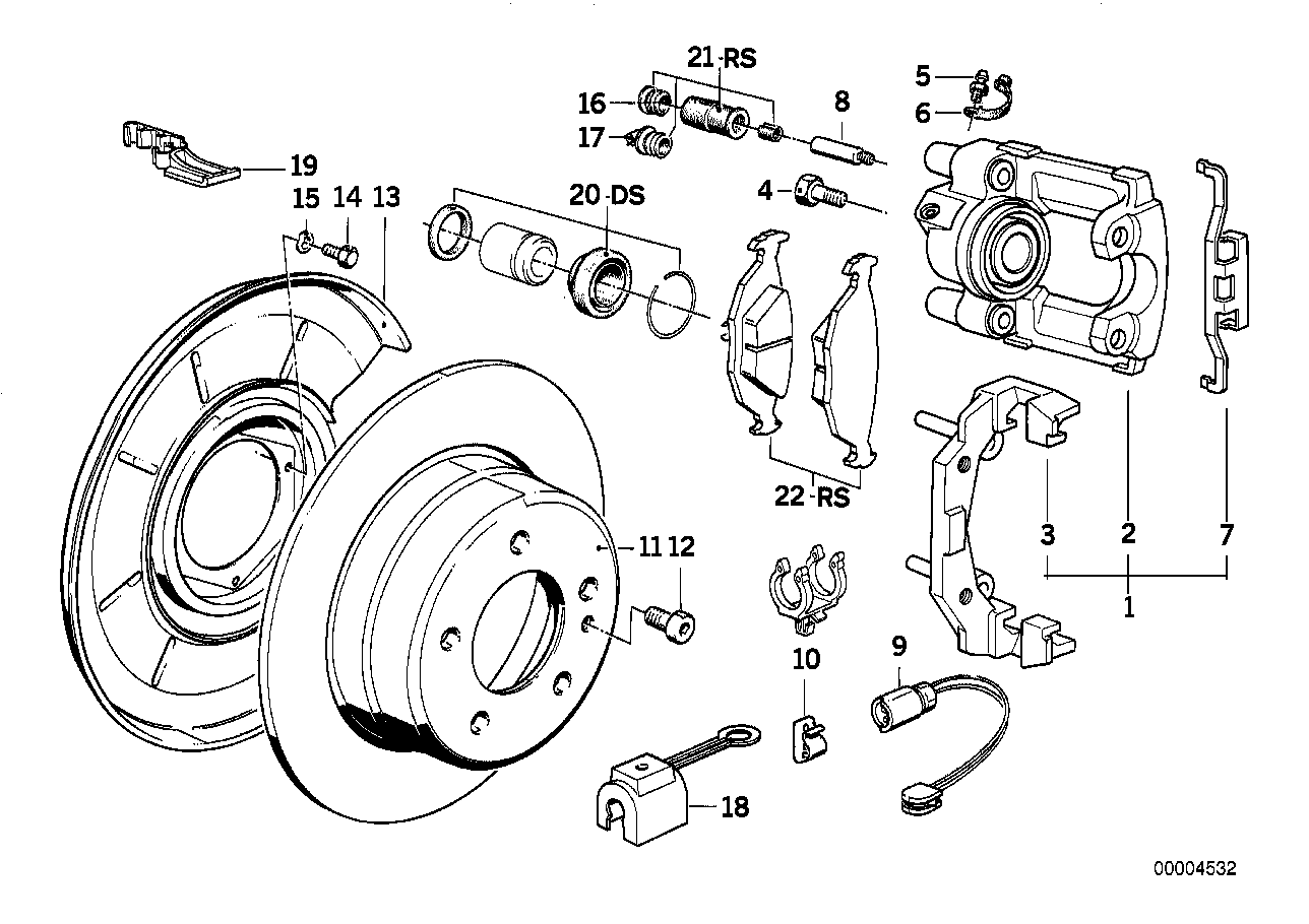 BMW 34211158912 - Juego de pastillas de freno parts5.com