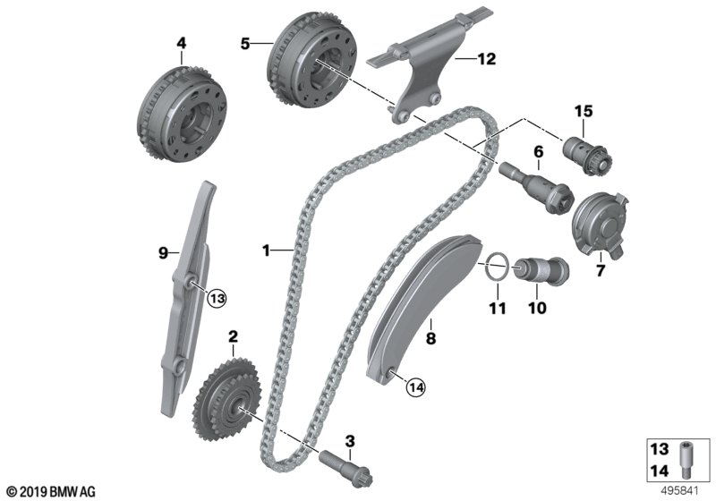 BMW 11 31 8 648 729 - Chit lant de distributie parts5.com