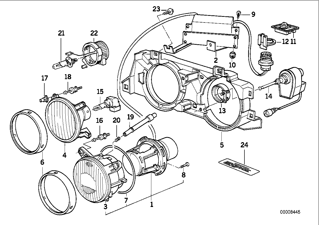 BMW 63 21 7 160 777 - Bec, far pentru viraje parts5.com