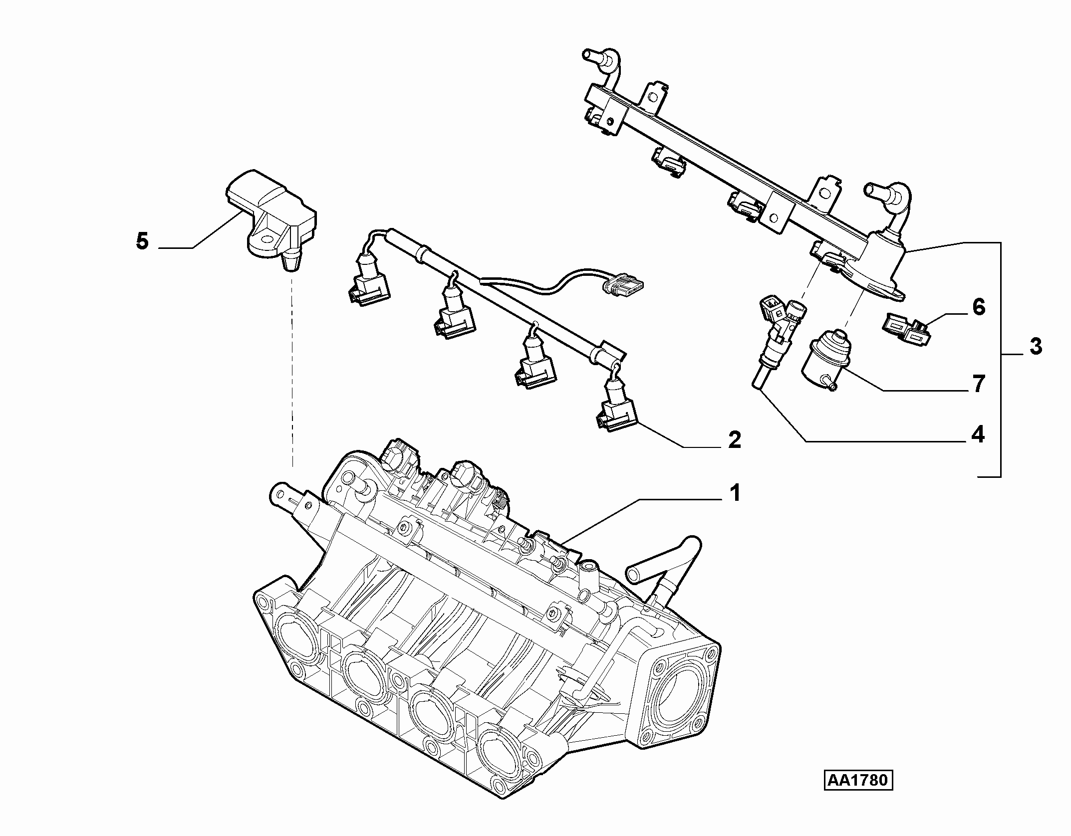 FIAT 77365541 - Supapa control, presiune combustibil parts5.com