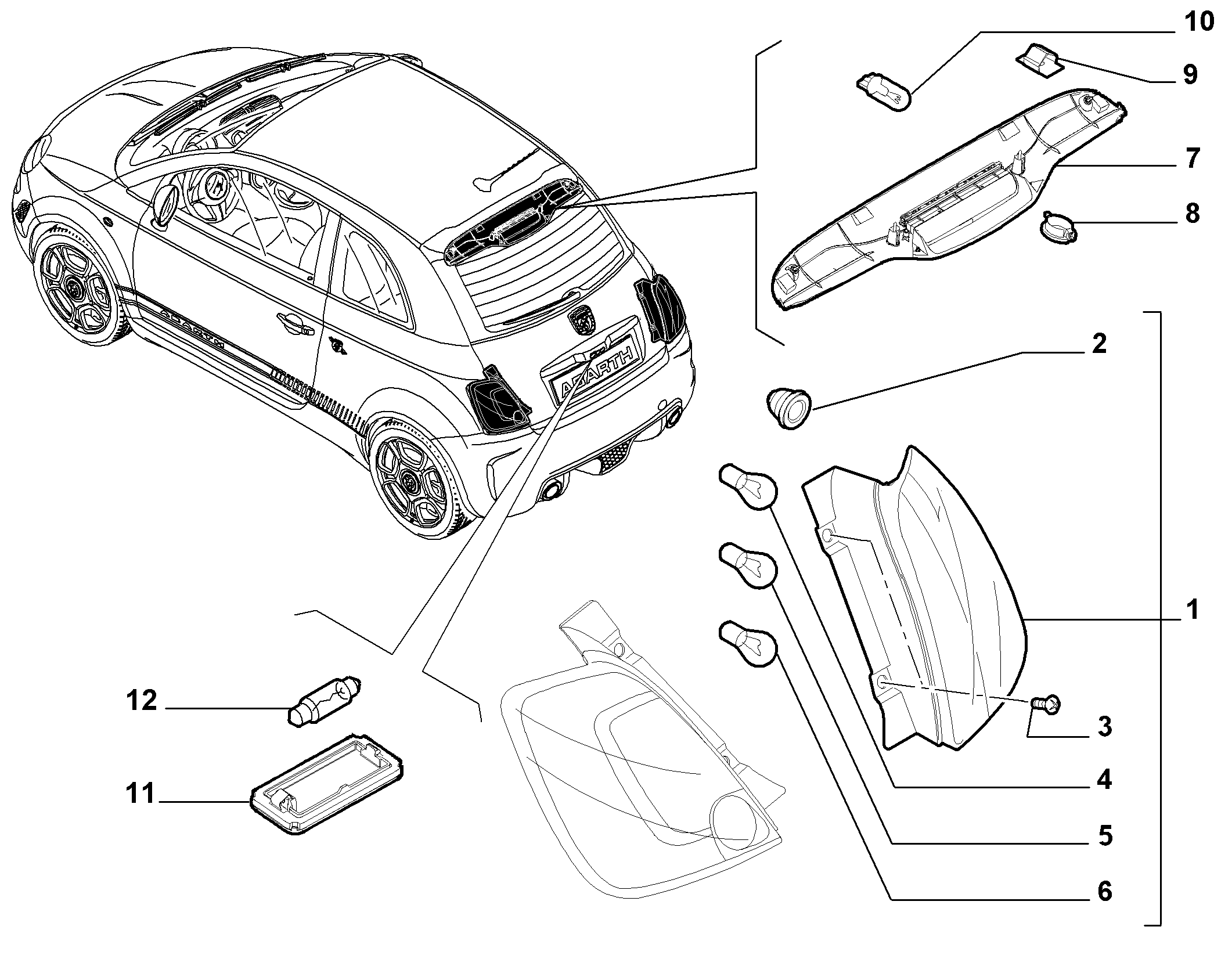 IVECO 10863090 - Λυχνία, φωτισμός πίνακα οργάνων parts5.com