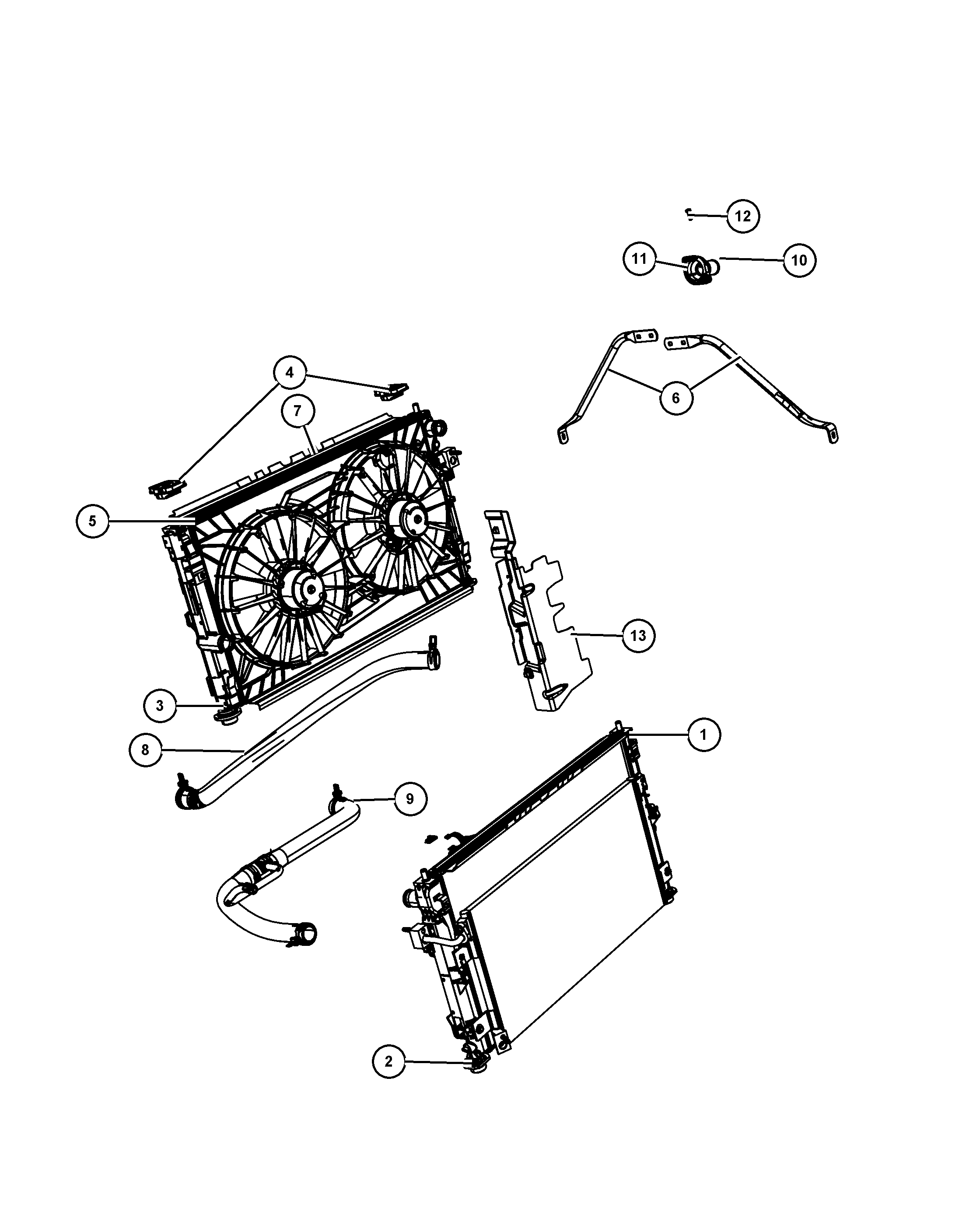 Jeep 5191 286AB - Hladnjak, hlađenje motora parts5.com