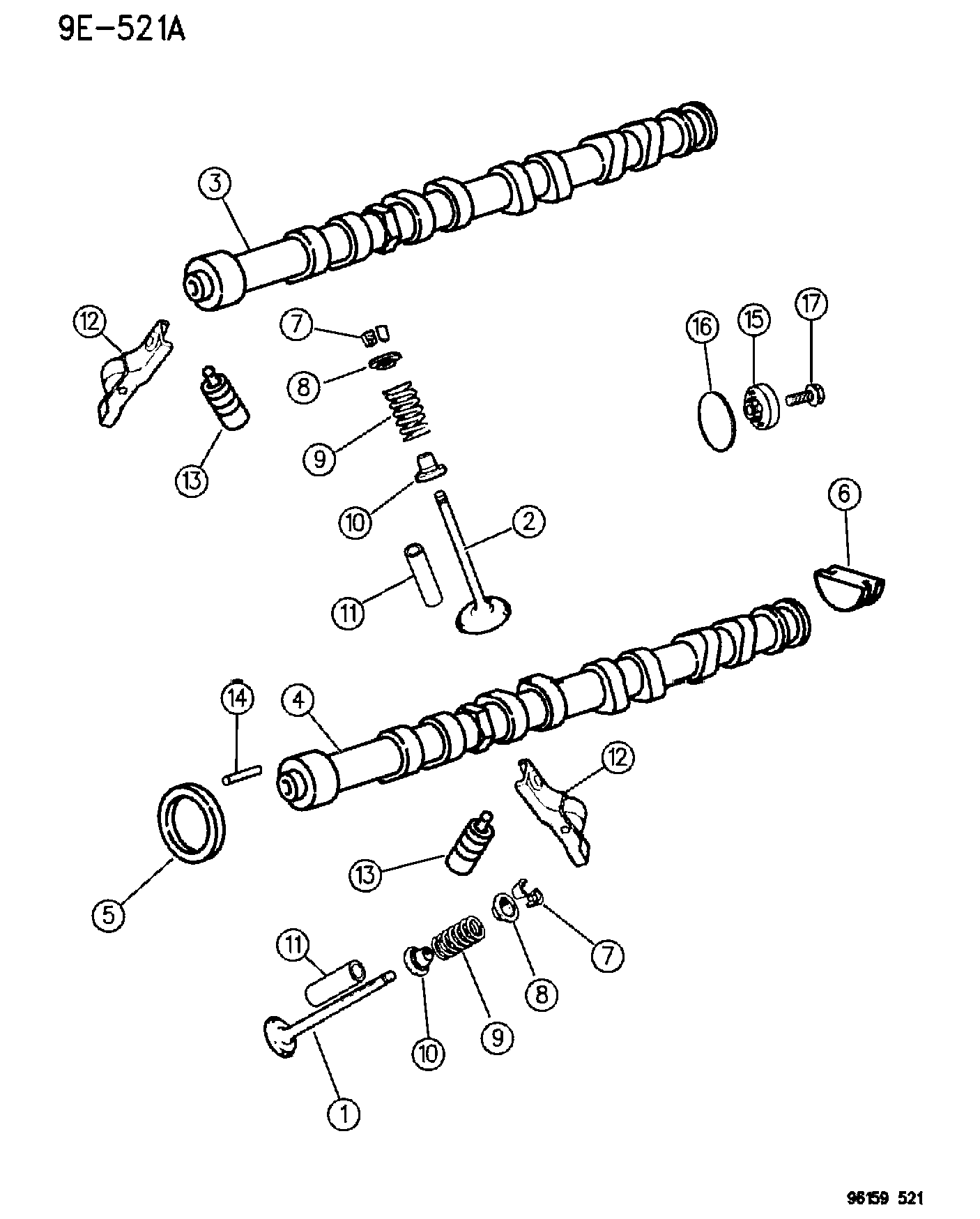 Chrysler 477 7086 - Bague d'étanchéité, arbre à cames parts5.com