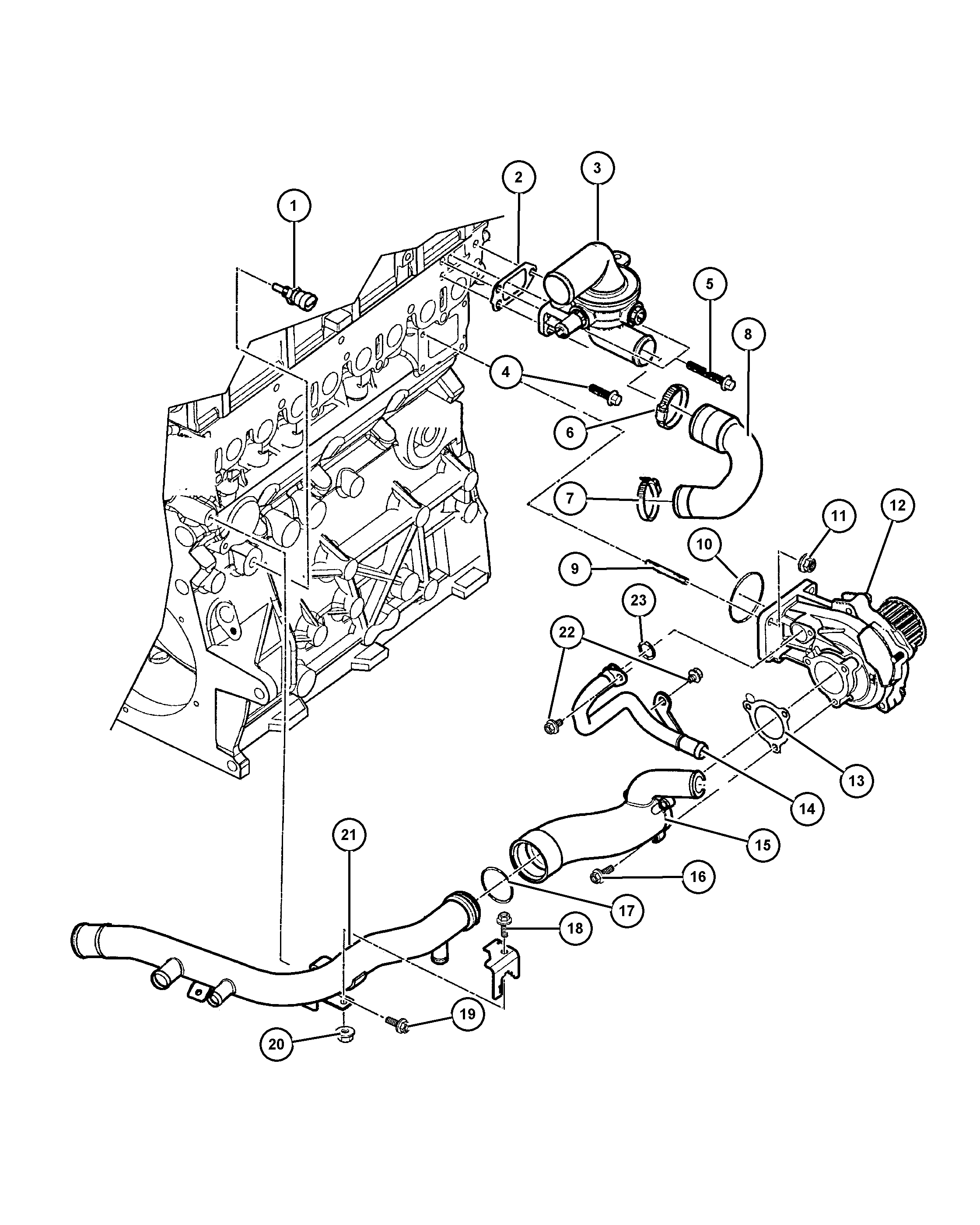 Chrysler 5066 809AB - Pompa apa parts5.com