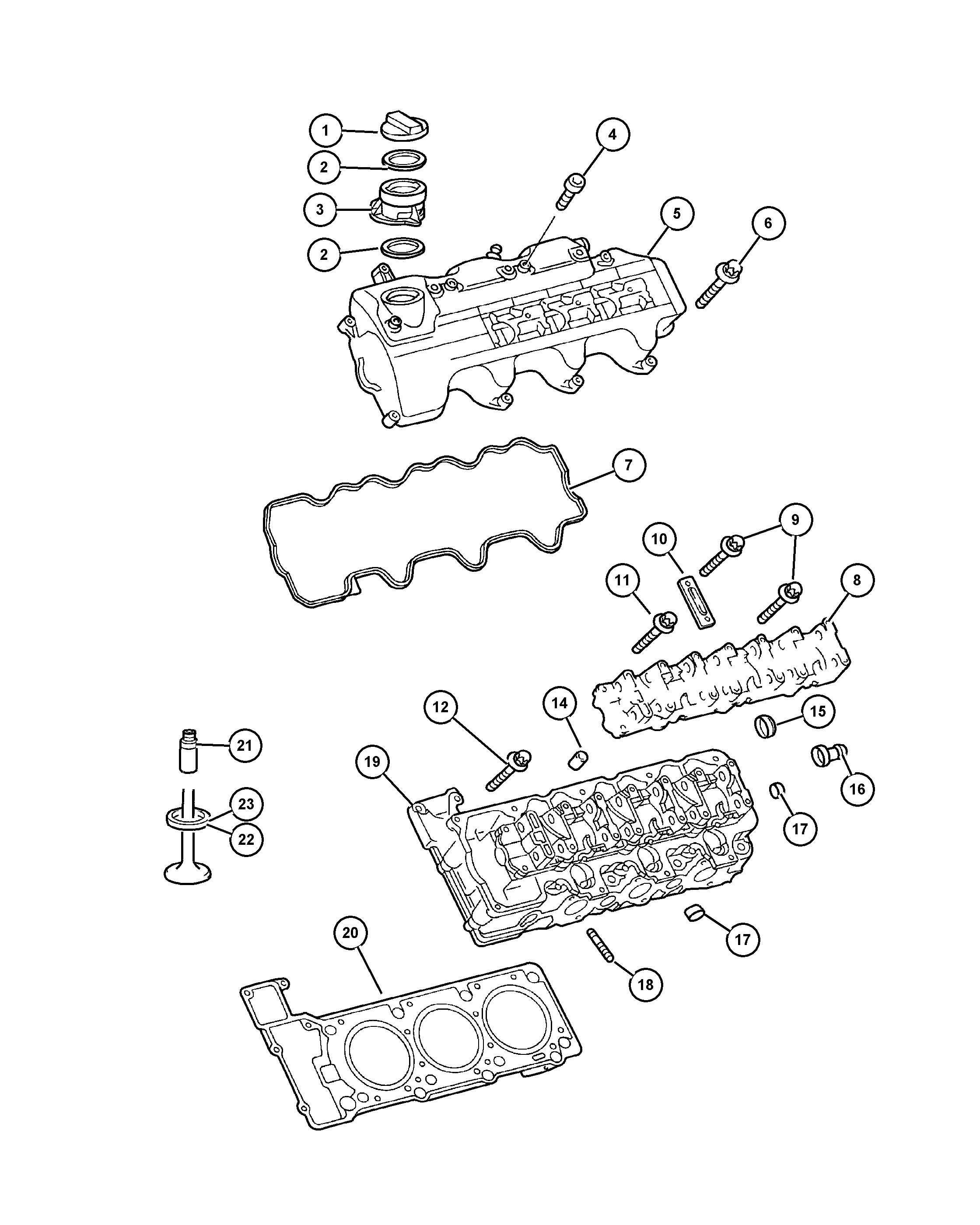 Dodge 5080 172AB - Sealing Cap, oil filling port parts5.com