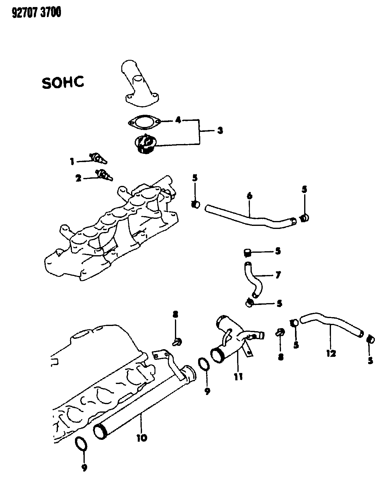 Dodge MD99 7680 - Termostat, chladivo parts5.com