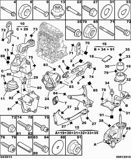 DS 1806 50 - Soporte, motor parts5.com