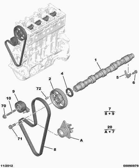 PEUGEOT 0805 E8 - Tensioner Pulley, timing belt parts5.com