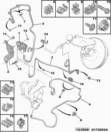 PEUGEOT 1618,QK - Преобразователь давления, управление ОГ parts5.com