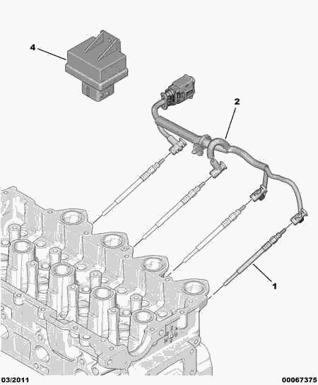 PEUGEOT 5960.F9 - Bujía de precalentamiento parts5.com