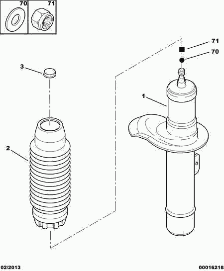 CITROËN 5202 T8 - Shock Absorber parts5.com