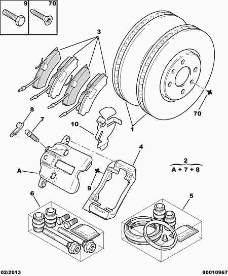 PEUGEOT 4401 A8 - Etrier frana parts5.com