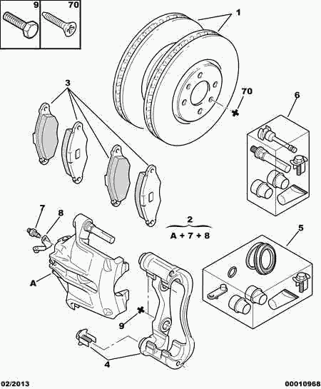 CITROËN 4252-03 - Jarrupala, levyjarru parts5.com