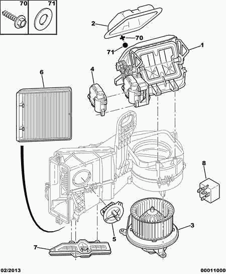 PEUGEOT 6447.Z4 - Filter, interior air parts5.com