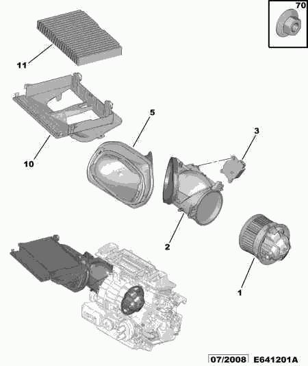 PEUGEOT (DF-PSA) 6479 C2 - Filtro, aire habitáculo parts5.com