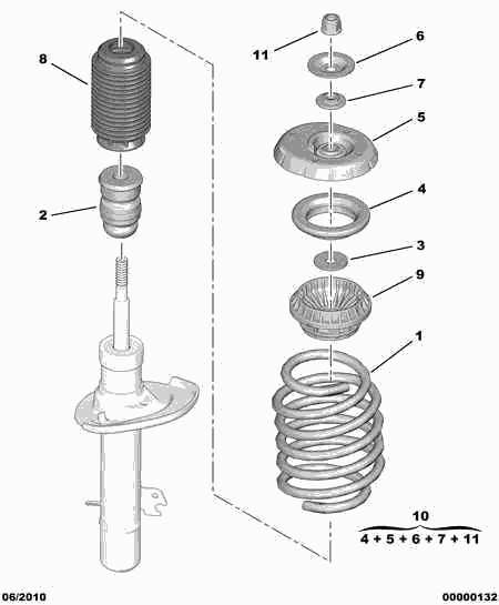 CITROËN 5031 F2 - Rulment sarcina suport arc parts5.com