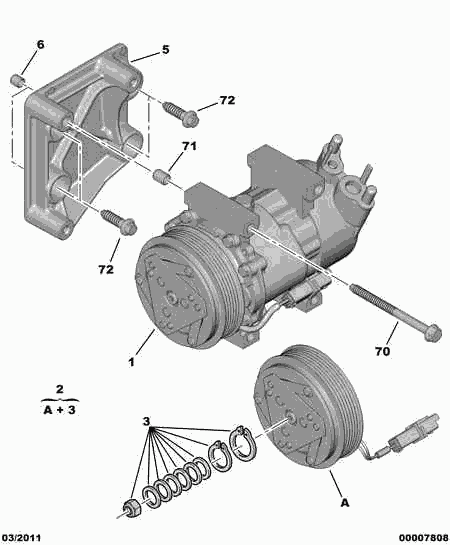 CITROËN 6453.LF - Kompresor, klimatyzacja parts5.com