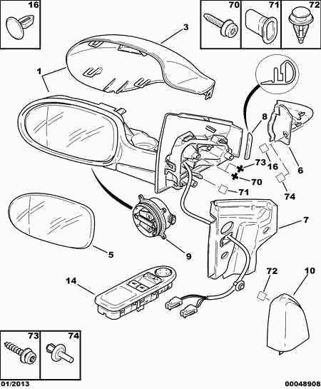 CITROËN (DF-PSA) 6554.Z9 - Interruptor, elevalunas parts5.com