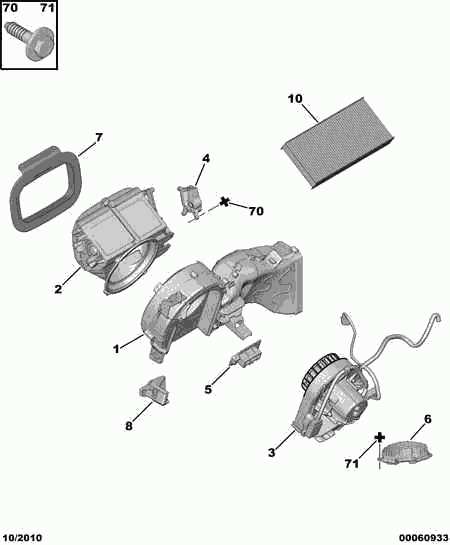 PEUGEOT 6447 YN - Filtru, aer habitaclu parts5.com