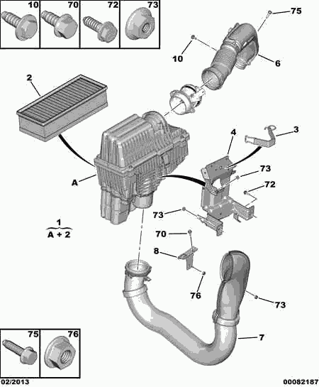 PEUGEOT 1444 WN - Filtru aer parts5.com