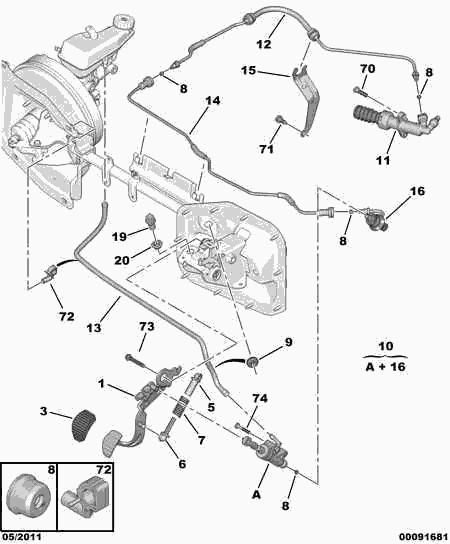 CITROËN 4534 28 - Stikalo zavorne luci parts5.com