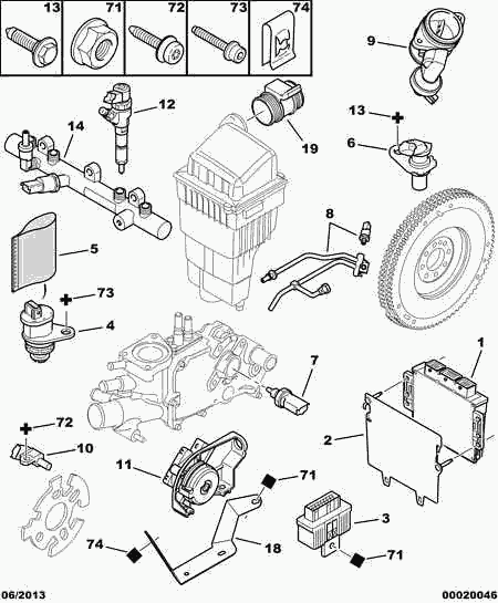 CITROËN 1920.X1 - Juhtseade,mootori management parts5.com